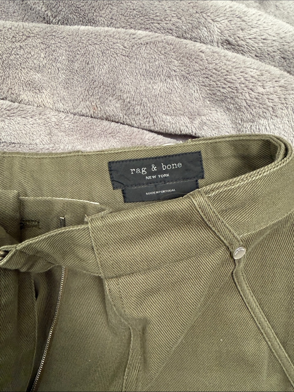 rag & bone Olive Green Twill Chinos